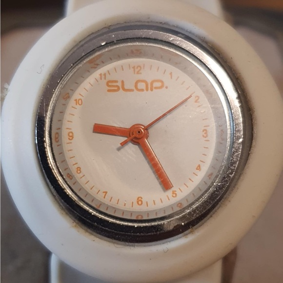 🦋10/$20🦋Slap Brand Silver/White Women's Slap Watch - Picture 1 of 4